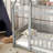 Twin Size House Floor Wooden Bed With Roof Frame,Safety Guardrails,Grey-486366807-486366805