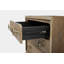 Table de chevet 3 tiroirs avec finition USB au lait