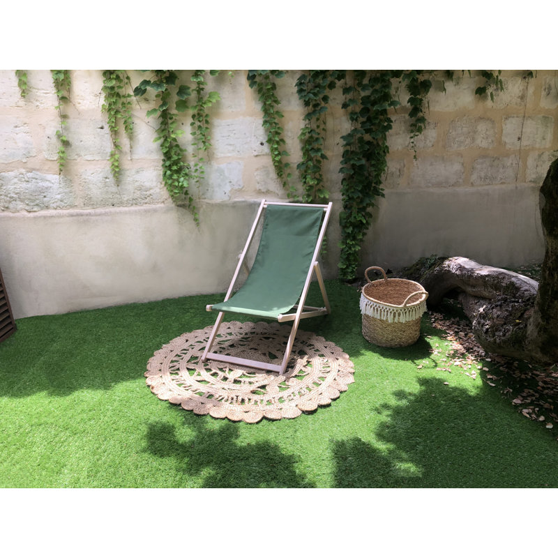 Nara 106cm Long Reclining Single Chaise, Green