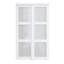 Portes coulissantes 48 po x 80 po en bois manufacturé blanc et massif avec trousse de quincaillerie d'installation et poignée-100781966-116677107