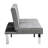 Wood Frame Grey , Stainless Leg Futon Bed, Multifunctional For Various Places, Ergonomic & Practical, 12.4 In Package Height Bed With And Leg, Any Scene, Design, Easy Assembly, 650Lbs Weight Limit-106080680