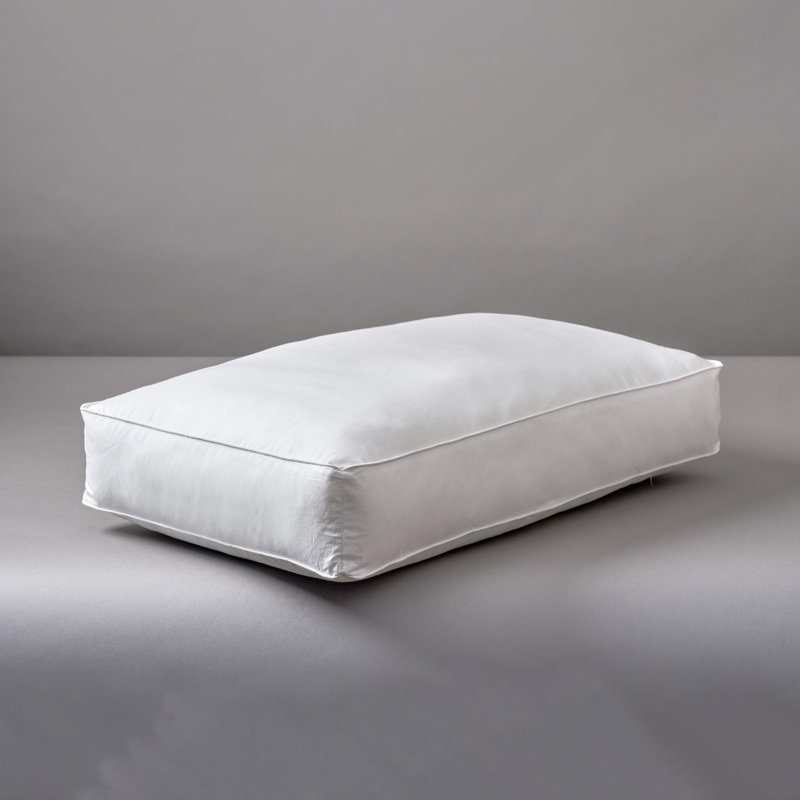 Slumberdown Box Edge Cotton Pillow – Medium Support with Structured Shape & 100% Cotton Cover