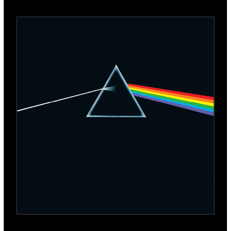 Pink Floyd - The Dark Side of 12x12 Under Plexi, affiche encadrée
