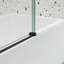 Porte de douche coulissante pour baignoire avec verre trempé épais-113150644