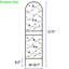 Ensemble de 4 treillis en métal 71 po x 19,7 po noir. Antirouille pour le jardinage extérieur. Assemblage facile en métal. Vignes de lierre idéales, rose, gloire du matin, paquet Plantes noires. Matériau solide. Convient au jasmin, etc.-1942293083