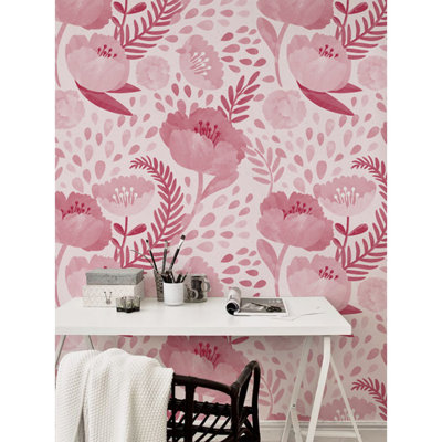 Brunston 2.5m x 2.5m Matte Wallpaper Roll