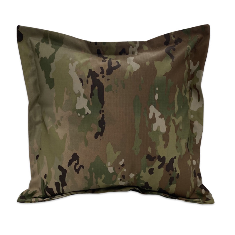 Camouflage Cotton Blend Reversible Pillow Cover