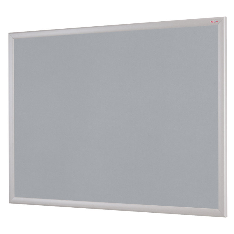 Wall Mounted Bulletin Board, Grey, 60 cm H x 90 cm W