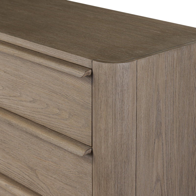 Primrose 10 Drawer Dresser-Natural Flat Oak Veneer