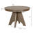 Vintage Extendable Dining Table with Rustic Farmhouse Design and Distressed Finish for 4 to 6 People, Adjustable Length from 42 to 58 Inches with Sturdy Crossed Legs and Durable Construction