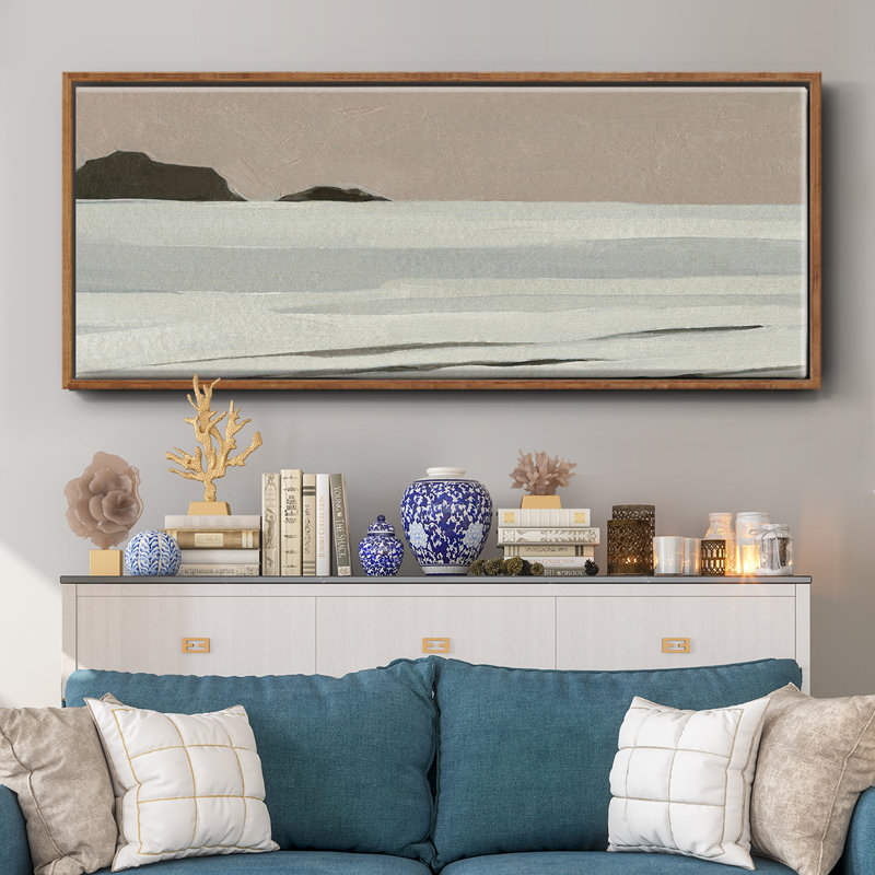 «Mute Tonal Horizon I», toile encadrée, H 20 po x l 50 po