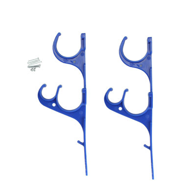 12.5" Pole And Vacuum Hose Poolside Hanging Hook Set