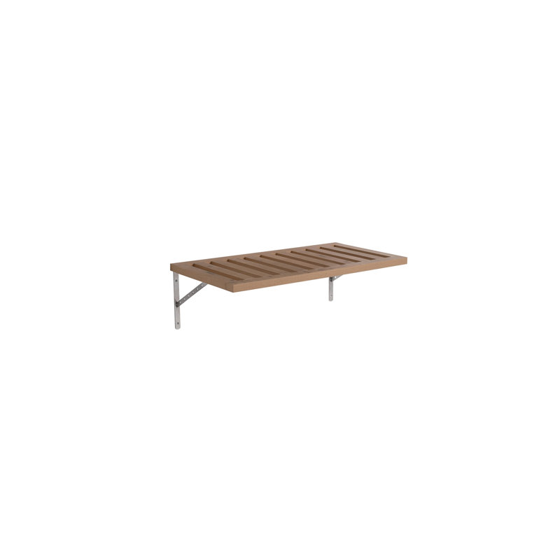 Tablettes de rangement murales modernes pour salle de bain avec 2 supports de fixation