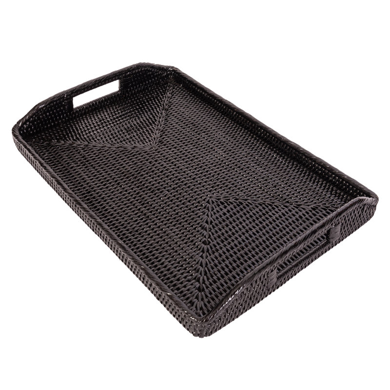 Repose-pieds rectangulaire Ilonka Grayton, Brun miel, H 1 po x l 17 po x P 12 po, Pas de paquet