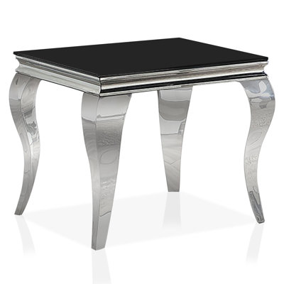 Mehseti Glass Top End Table