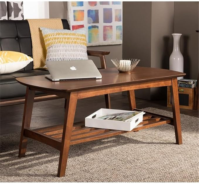  Table basse Sacramento Mid-Century de style scandinave moderne