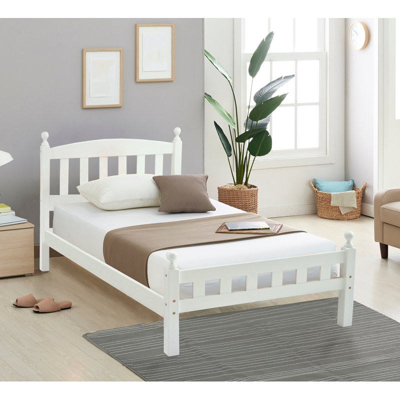 Beeson Solid Wood Bed, Single (3'), White