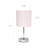 Amandev Simple Designs Mini Basic Table Lamp with Drum Fabric Shade-42754655
