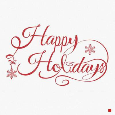 Serviettes jetables en papier Happy Holiday
