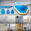 Bathroom Cleaner Kit Telescopic Tile and Grout Scrubber
