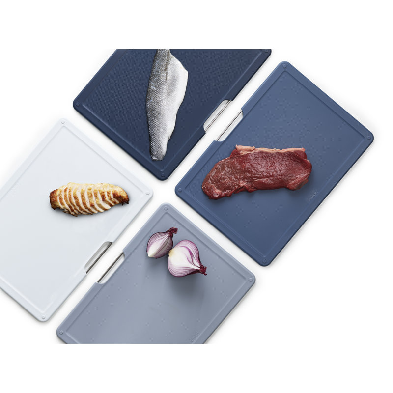 Folio 4-Piece Cutting Board Set with Storage Case, Graphite