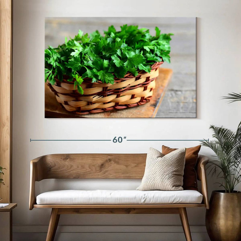 Parsley In A Basket, 34" H x 51" W