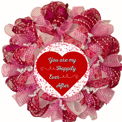 Valentines Day Wreath You Are My Happily Ever After