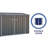 Absco Space Saver 7 ft. W x 3 ft. D Metal Horizontal Storage Shed