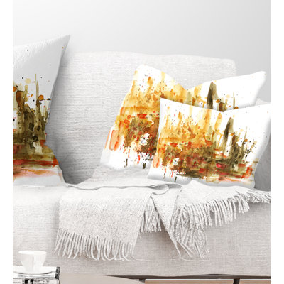Composition abstraite - Coussin imprimé abstrait