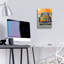 Art mural en verre acrylique 12 po x 16 po «Fall Bounty 3 Truck Navy» par James Wiens