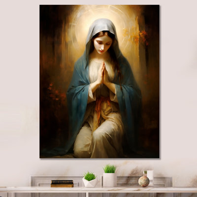 Mother Mary Christian Portrait III - Christianisme, art mural