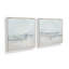 Cloudy Shoreline Hues Set of 2 Canvas Prints in a Maple Frame, 12" x 12"-169616828-169616824