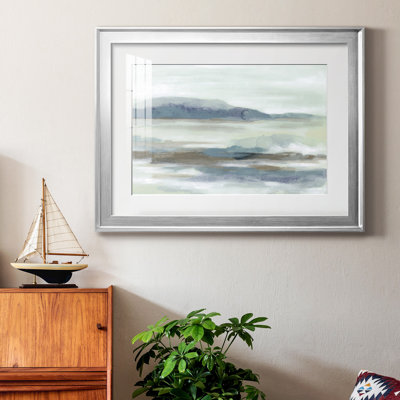 «Soft Shores II», reproduction encadrée de qualité supérieure - prête à être accrochée