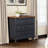 Melesio Retro 3 Drawer Dresser With Plaid Pattern Front,