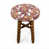 Motif floral rouge