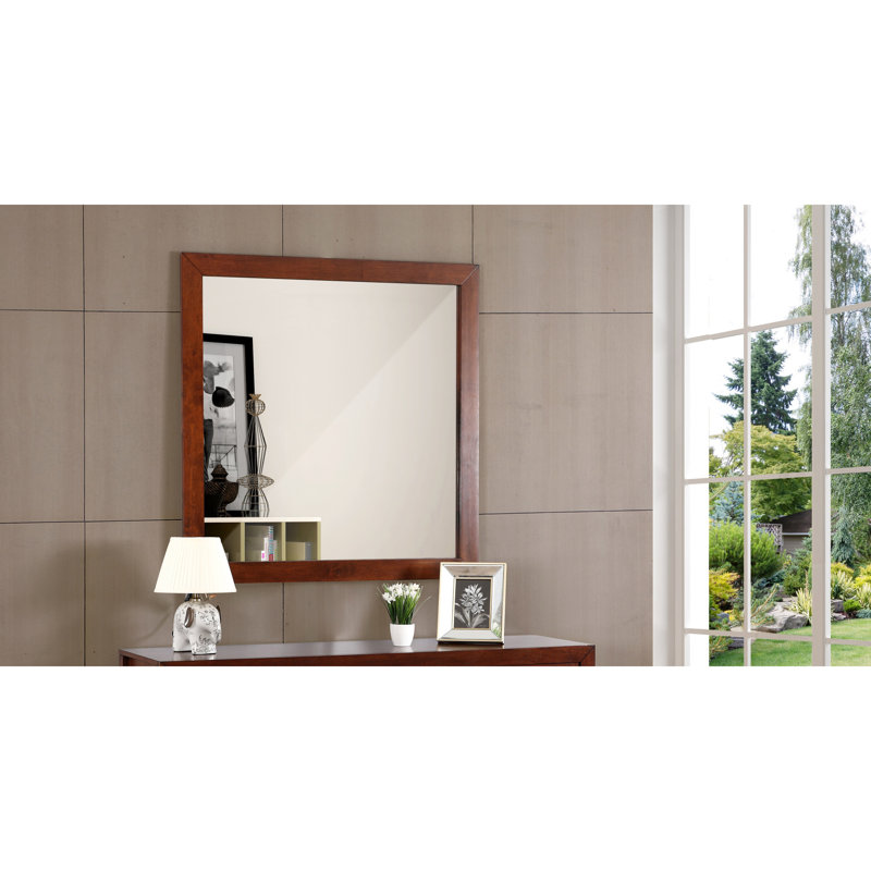 Miroir à motif de cerisier G2400-m, panneau de particules, 41 x 1 x 41, matériau de panneau de style 28 lb, 41 po x 1 po, lb