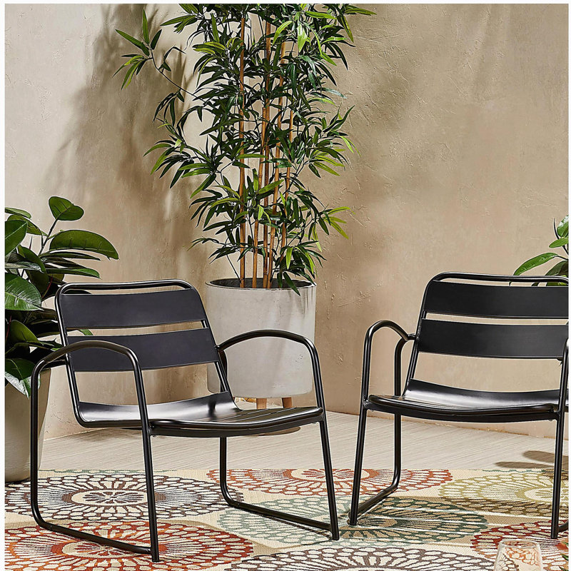 Chaise de salon simple, luxueuse et élégante, Noir