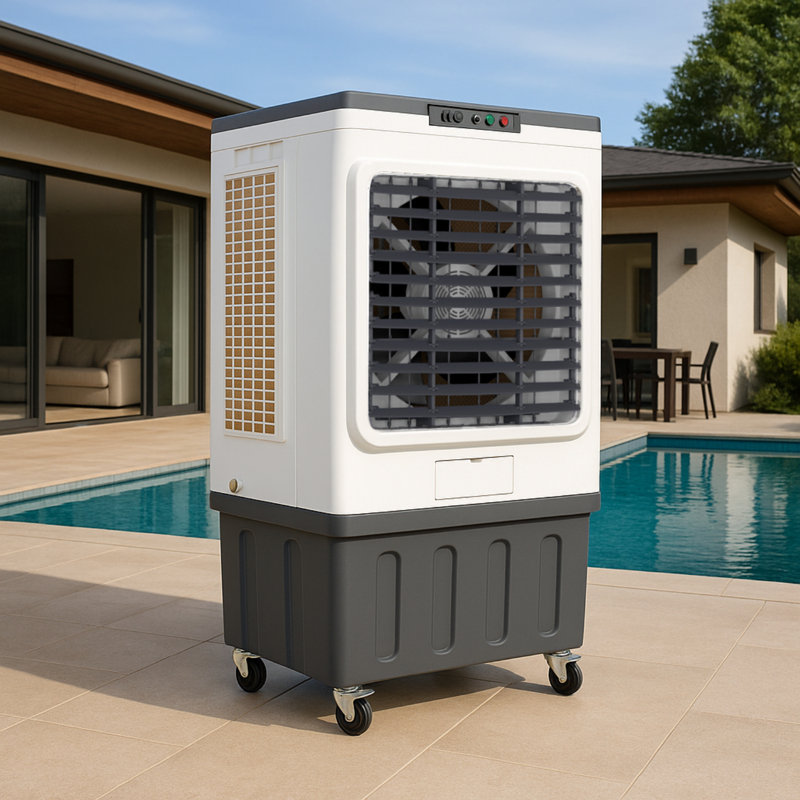 Refroidisseur d'air par évaporation portable 15,8 gallons 3-en-1, 3000 CFM