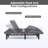Amil Zero Gravity Pain Relieving Massaging Adjustable Bed with Wireless Remote, Bluetooth and App-847681837