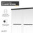 Ward Series 76 In. X 56-60 In. Frameless Sliding Shower Door In Matte Black With 3/8" (10Mm) Tempered Clear Glass-119446225