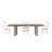 Colrain Reclaimed Finish Wood Top With Concrete Veneer Base Dining Table And Windsor Chairs Set - Dining Table And 4 Chairs-745470354