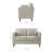 Hana Upholstered 52.40'' Loveseat