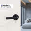 Poignée de porte à arc Arc Design moderne dissimulé pour (couloir et garde-robe) - Style minimaliste élégant en noir mat-114645742