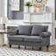 Causeuse de salon moderne avec design classique et rembourré en tissu de polyester gris-1930477550-1930477549-1930477547