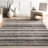 Panitz Hand Tufted Multi Striped Shaggy Gray/Brown Area Rug-986764539
