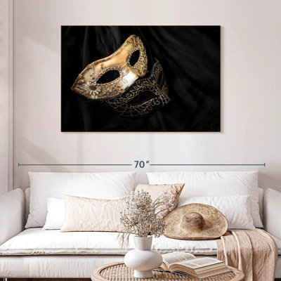 Masques Lelend or et noir