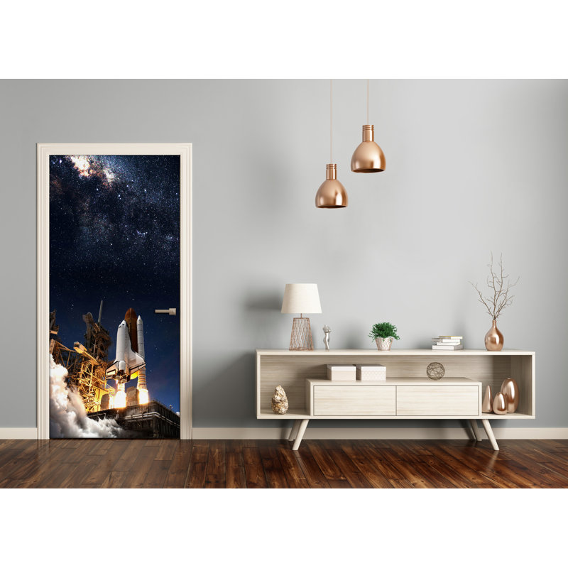 USI Self Starting Rocket Door Decal