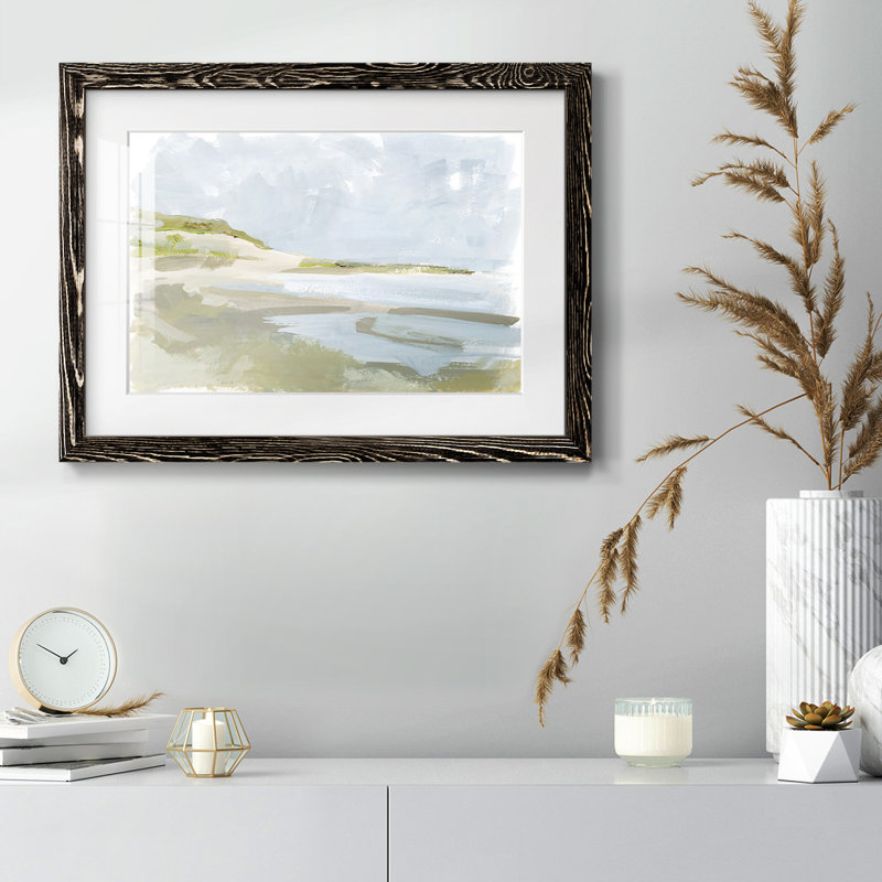 Sea Cove Impression II, reproduction d'art encadrée, Noir