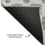 Tapis gris Prisco lavable à la machine de qualité supérieure-1749479233