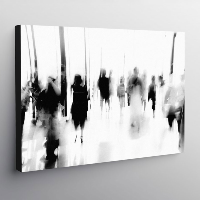 Abstract People - Wrapped Canvas Print, 61cm H x 81cm W x 4cm D